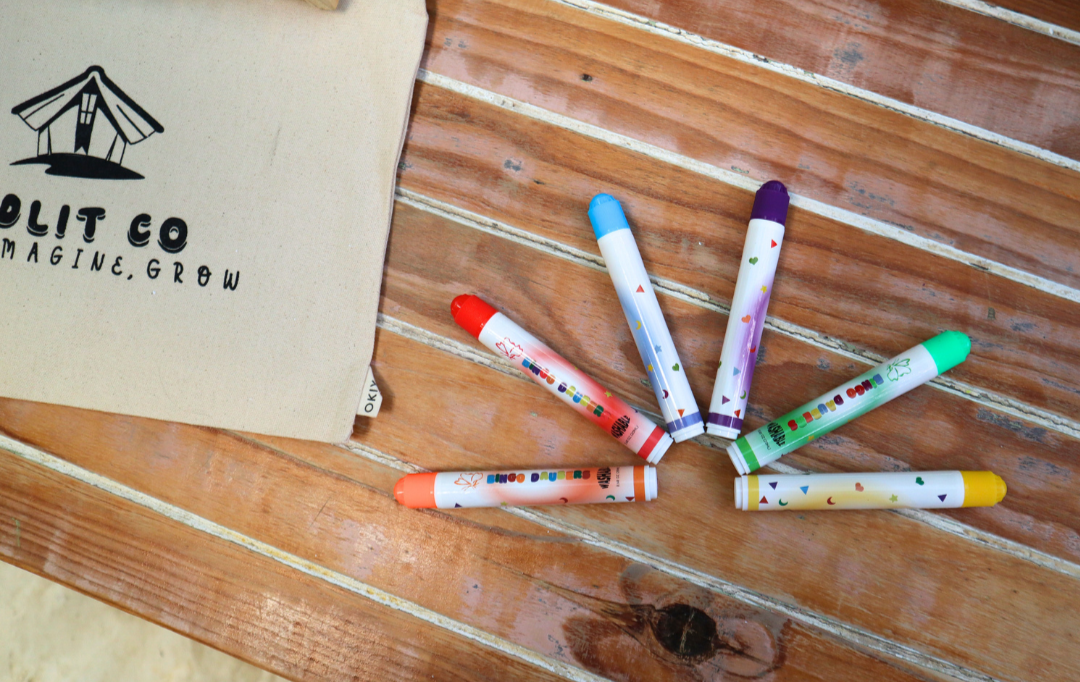 Washable Dot Markers: 6 Colour Stamp Set