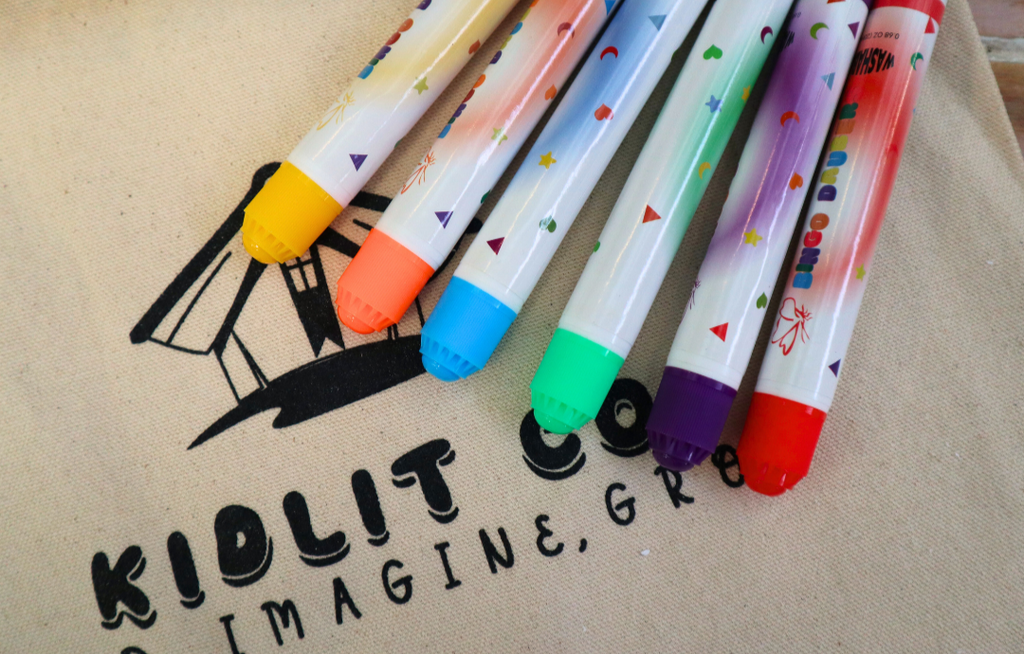 Washable Dot Markers: 6 Colour Stamp Set