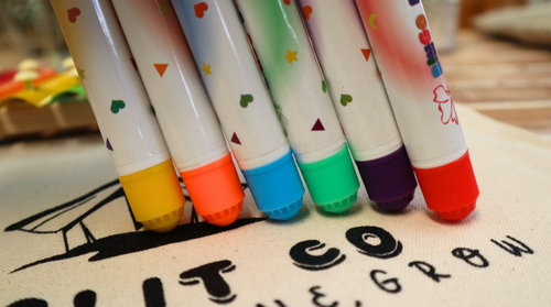 Washable Dot Markers: 6 Colour Stamp Set